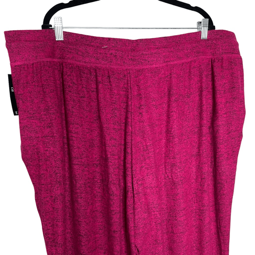 NWT ID Ideology Plus Size Drawstring Knit Joggers Posh Berry 4X - Picture 8 of 10