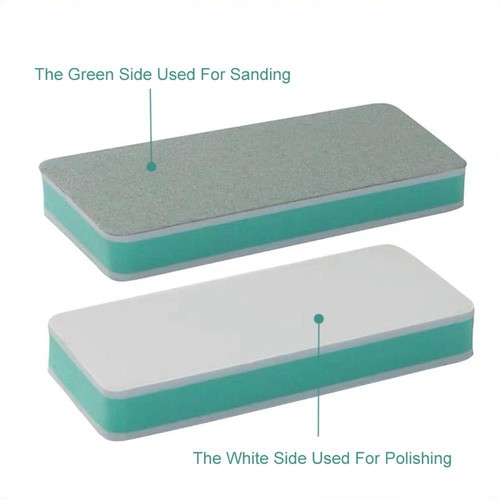 5/10Pcs Double Side Polishing Block 600/3000Grit Nail File Sanding Buffer - Picture 3 of 9