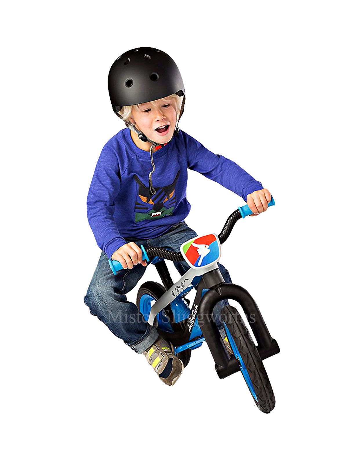 NEW Chillafish RS BMX Lightweight Balance Bike Airless Tires Blue