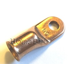 5/16 STUD 1/0g MADE IN THE USA COPPER HEAVY DUTY BATTERY STARTER LUGS UL CSA (2)