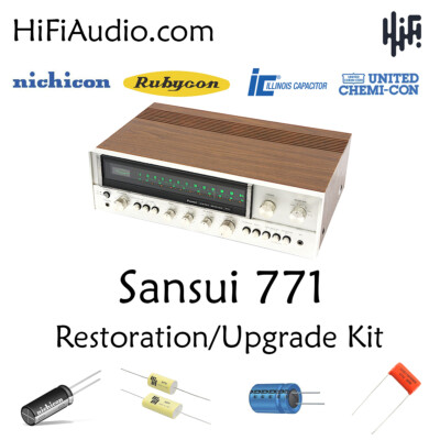 Sansui 771 rebuild restoration kit upgrade repair instructions filter capacitor