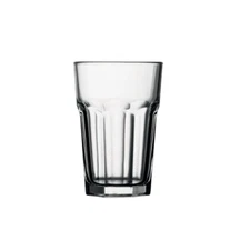 Heavy Base 14 oz Clear Glass Drinking Glasses for Water, Juice, Beer [Set Of 12]