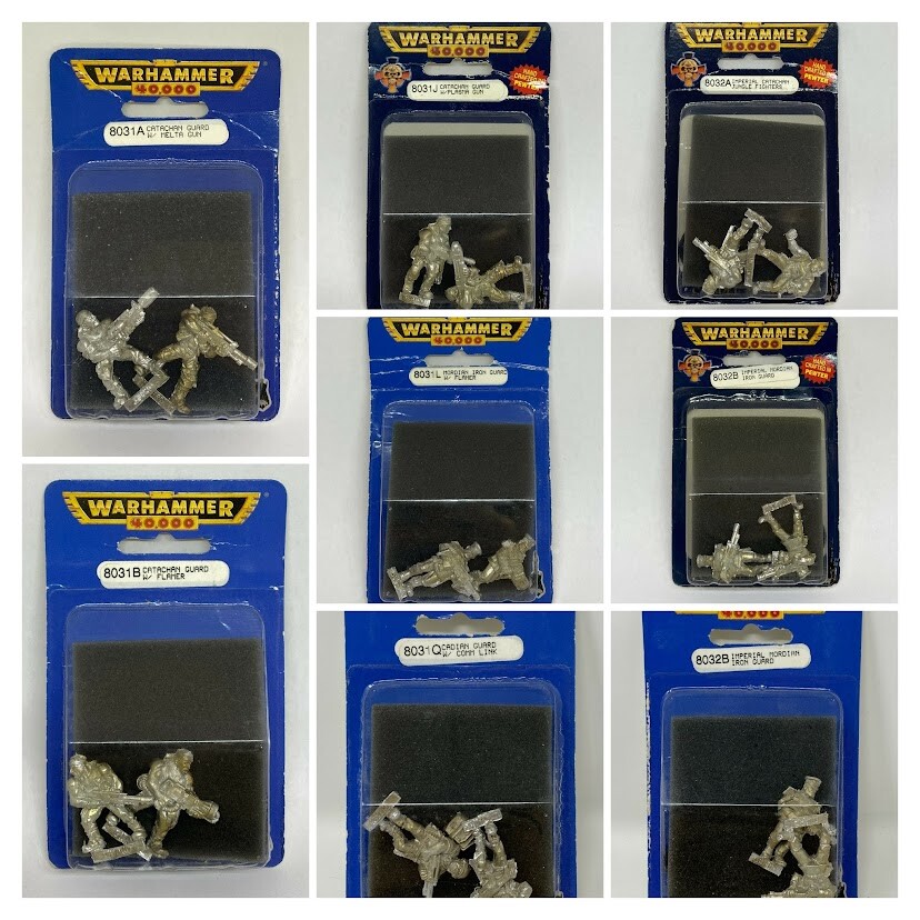 GW Warhammer 40K Blister Imperial Guard - Units NIB OOP (Blue w