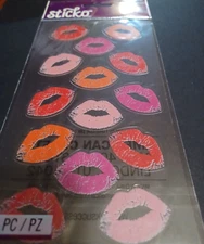 NIP Sticko Stickers Sticker Packs Various SUPER CUTE THEMES!! LIPS KISS!!