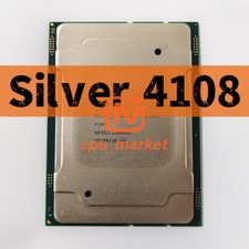 Intel Xeon Silver 4108 SR3GJ 8 Cores 1.8GHz 85W FCLGA3647 CPU processor