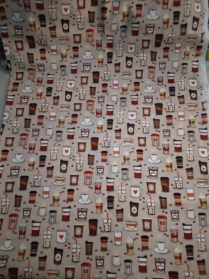 Coffee Cups fabric 1 yard 277279
