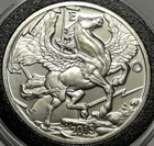 2015 Freedom Pegasus Horse Coin 1 Troy Oz .999 Fine Pure Silver Rare Round Medal
