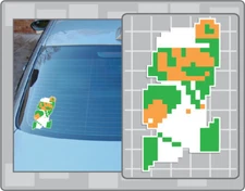 JUMPING LUIGI Sprite Vinyl Decal #2 Car Truck Window Super Mario Bros. Sticker