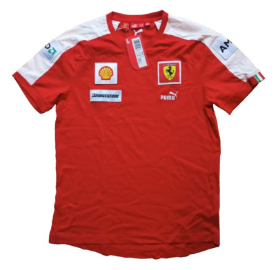 NEU Puma Ferrari SS Team Tee Shirt rot Bridgestone Vintage rosso corsa rot M