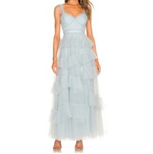 BCBG Maxazria Luna Tiered Ruffle Gown Size 8