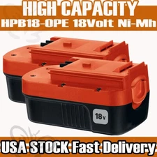 2Pack 18V for Black and Decker HPB18 18 Volt 4.5Ah Battery HPB18-OPE 244760-00