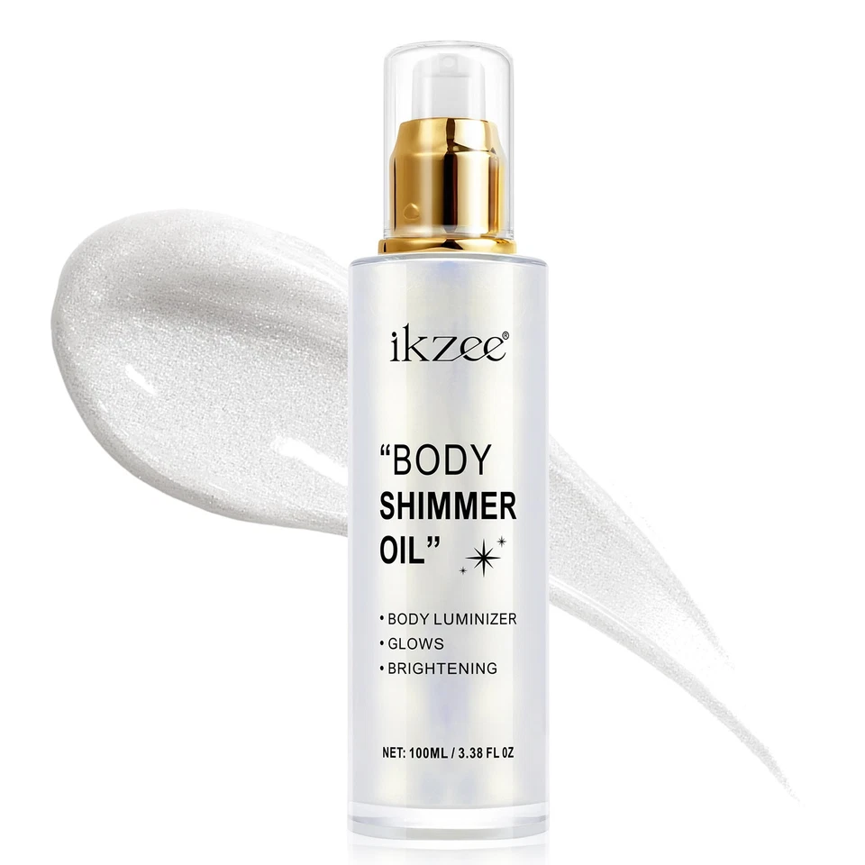 Body Shimmer Oil & Face Brightener, Long-Lasting Glow Luminizer - Image 3 of 4