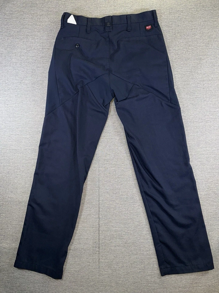 Pantalones Red Kap Para Hombre 32/30 Azul Marino Trabajo Granero Tareas Exterior Foto 3 de 4