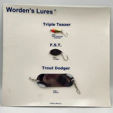 Yakima Bait Co Wordens Lures Triple Teazer FST Trout Dodger Fishing Lure Display