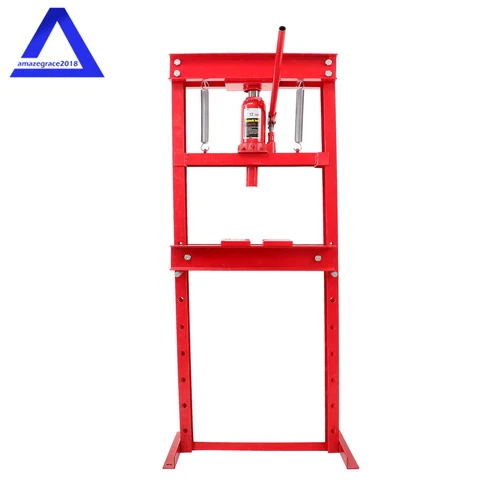 Hydraulic Shop Press 12 Ton with Press Plates H-Frame Benchtop Press Stand