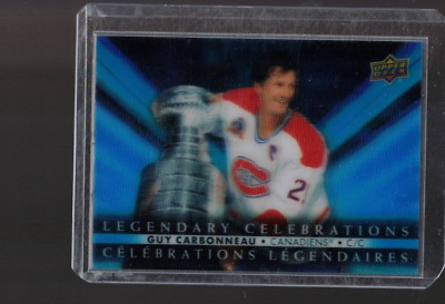 TIM HORTONS 22/23 GUY CARBONNEAU LEG CELEBRATION # LC-7  MONTREAL CANADIENS