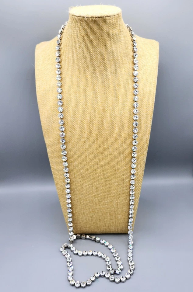 Ожерелье с большими зубцами в стиле ар-деко для фары головного света 9,5 мм со стразами 60 дюймов - Изображение 3 из 4