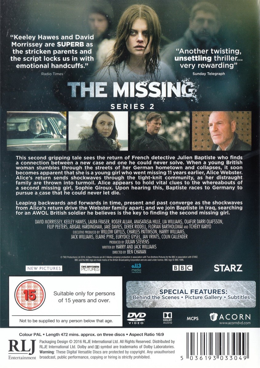 The Missing - Series 2 - Complete (DVD, 2016) for sale
