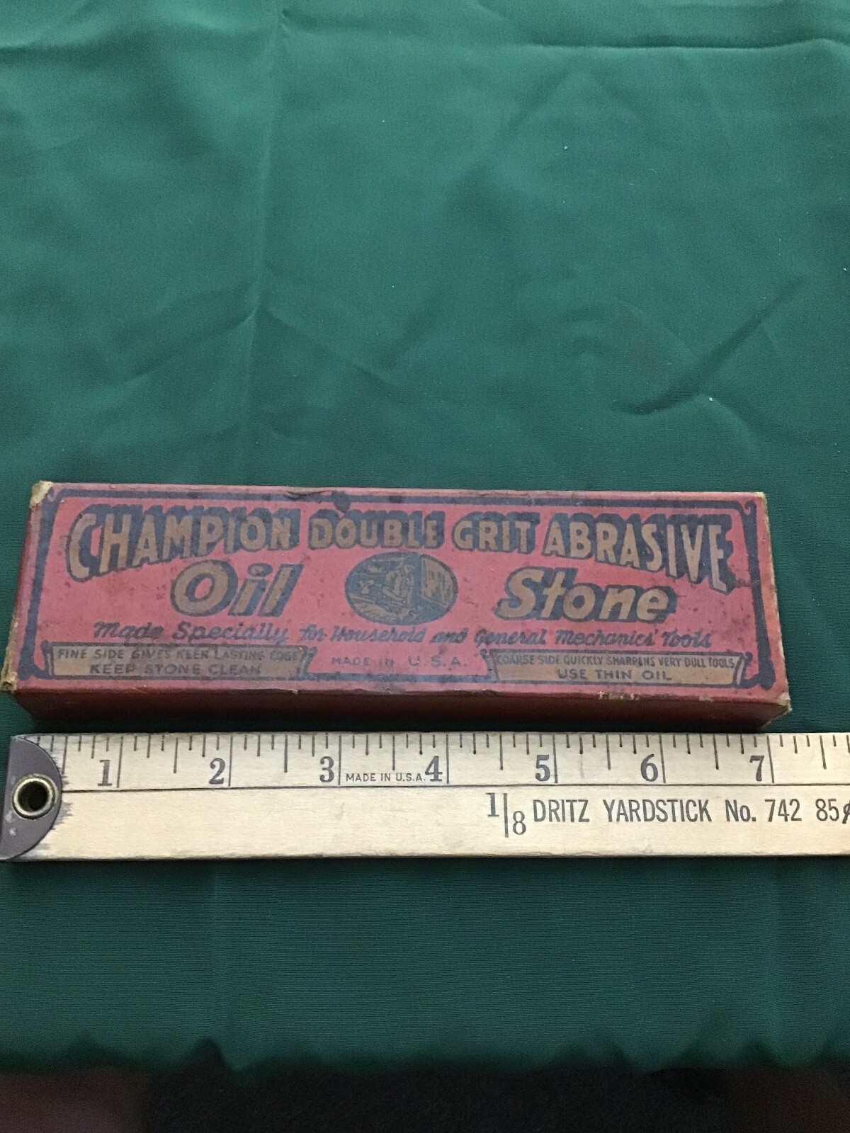 Champion Double Grit (Fine & Coarse) Abrasive Oil Stone & original