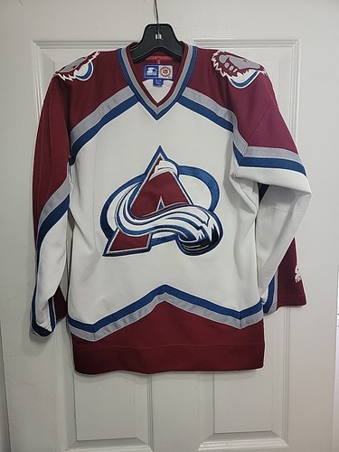 Vintage Starter Colorado Avalanche NHL Hockey Jersey YOUTH S/M - Picture 1 of 6