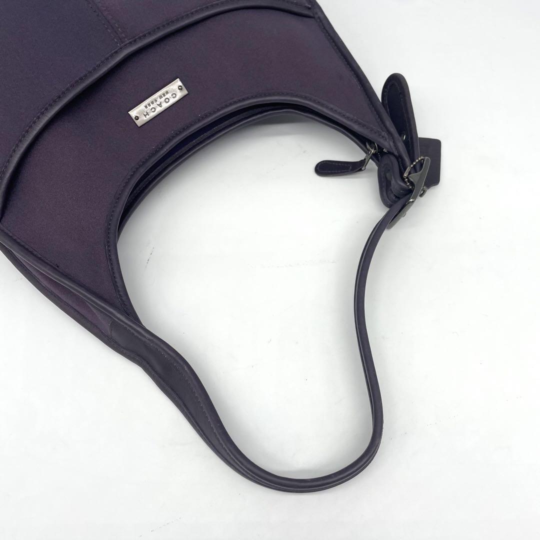 バッグ Vintage Coach Neoprene Ergo Shoulder Bag NWOT VINTAGE COACH MINI NEO ERGO NEOPRENE BAG BLACK LEATHER