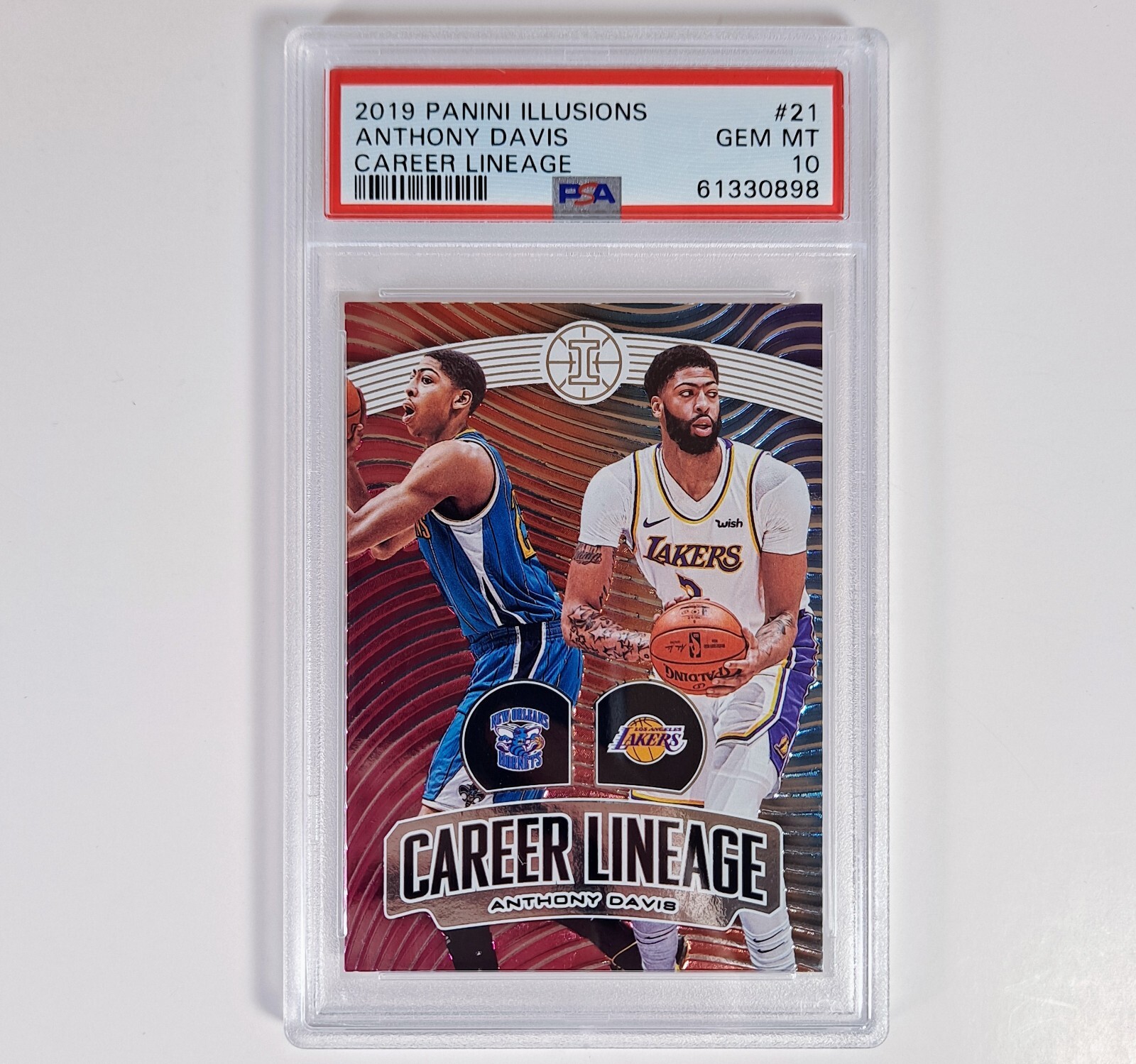 2019 Panini Illusions Anthony Davis Career Lineage #21 PSA 10 Los Angeles Lakers