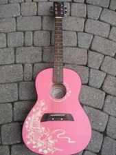 Acoustic Child's First Act Pink Floral Guitar
