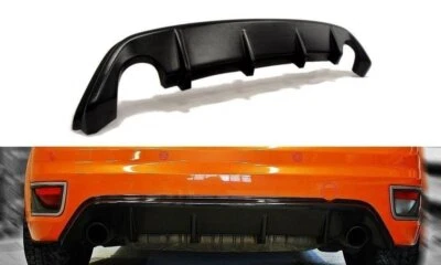 MAXTONDESIGN Diffusore attacco posteriore adatto per Ford Focus ST Mk2 nero lucido