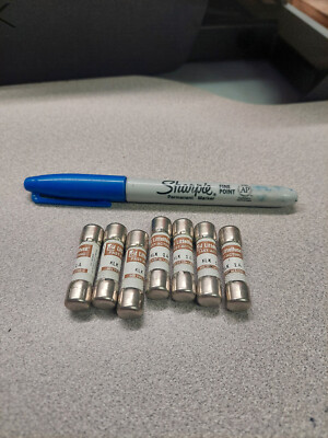 LITTLEFUSE KLK-1 FUSES.NOS.(LOT OF 7).TEST GOOD. 1 AMP. FREE SHIPPING.