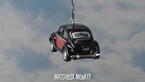 67 Classic Black 2 Tone Volkswagen Beetle Christmas Ornament VW Bug Herbie 1/64 - Picture 9 of 10