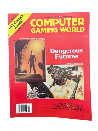 Computer Gaming World PC Game Magazine #55 Jan 1989 Dangerous Futures - 第 1/3 張圖片