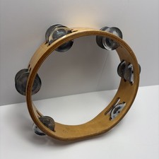 8  Wood Shell Double Row Tambourine