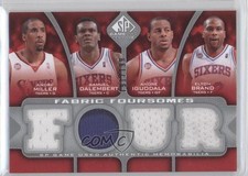 2009 SP Game Used Fabric Foursomes Andre Miller Samuel Dalembert Iguodala 0l6