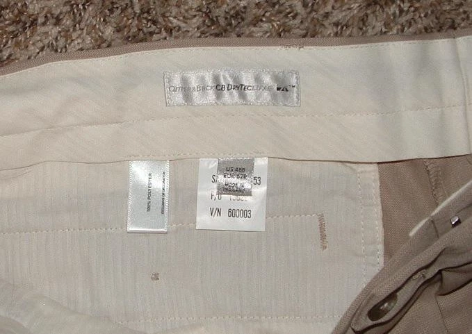 NEW NWT Big Men Sz 46 Tan Pleated Front DryTec Luxe UPF 50+ Shorts CUTTER & BUCK - Image 2 of 4