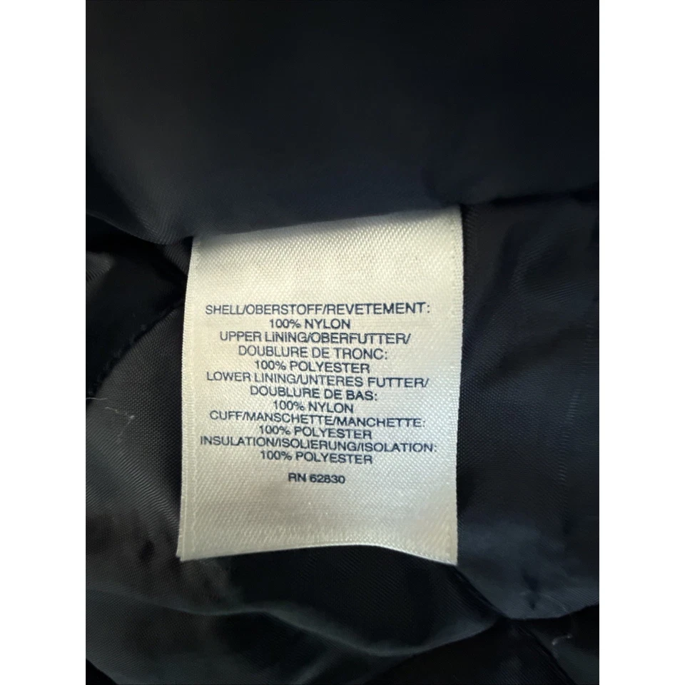 LANDS END VERY NICE !  MEN'S M 38-40 WINTER PARKA COAT JACKET  BLUE *no Hood - Image 3 of 4