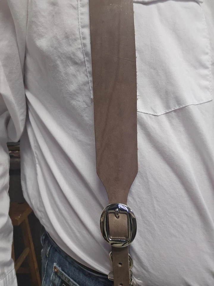 Western Cowboy Hand Made leather Suspenders - Image 3 of 4