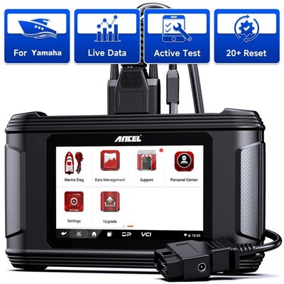 ANCEL MR500 Intelligent Marine Diagnostic Scanner OBD2 For Yamaha Motor Boat Kit