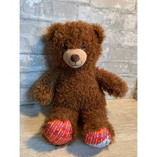 Build A Bear Workshop Dark Brown Happy Birthday Bear Stuffed Animal Plush 16"