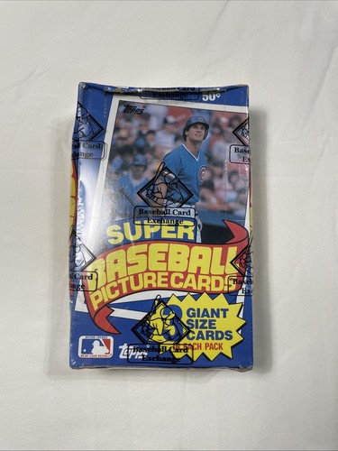 1985 Topps Baseball Super Wax Box BBCE Unopened