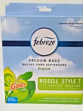 Febreze BISSELL Style 7 Upright Vacuums Bags, 3-pack, GAIN SCENT - NEW