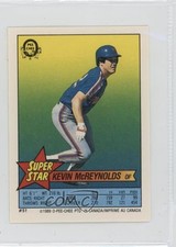 1989 Super Star Sticker Backs Kevin McReynolds Jamie Moyer Juan Berenguer 0au4