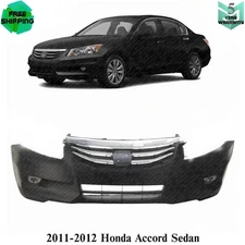 Front Bumper Cover Fascia & Grille Assembly For 2011-2012 Honda Accord Sedan