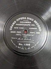 Marcella SEMBRICH - Aria "Traviata"  - Columbia 1366 78rpm Record