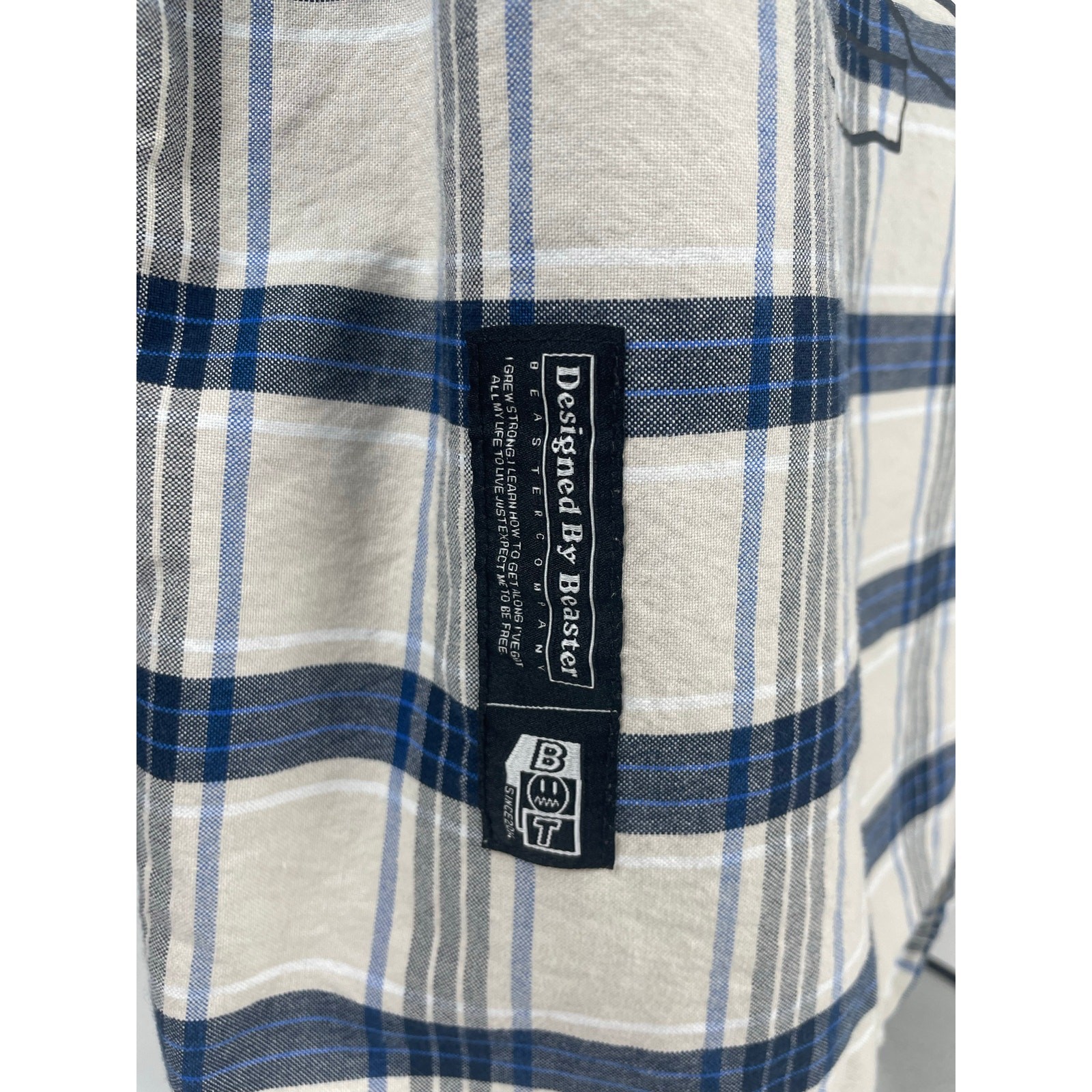 Beaster Button Down Shirt SMALL Graphic Long Slee… - image 5