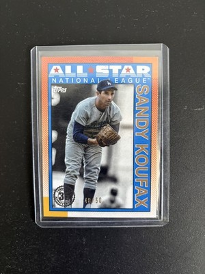 Sandy Koufax 2025 Topps Series 2 1990 All Star 35th Anniversary Gold 48/50