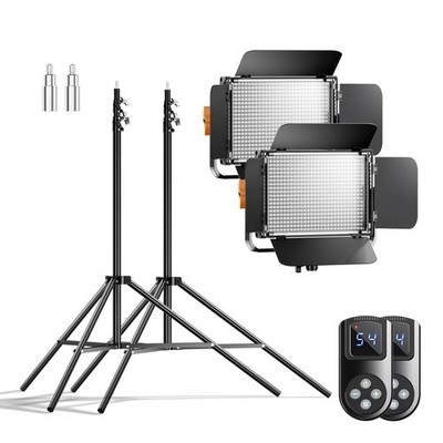 Walimex pro LED Niova 900 Daylight und Stativ 2er Set Lichtstativ Flächenleuchte
