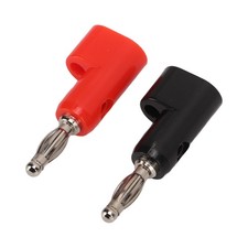 Red 5 Set Solderless Banana Plug Stackable Jack Connector Probe Adapter J.10 BL