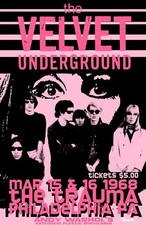 Velvet Underground, The - Trauma Tour - 1968 - Reprint - 17 x 11