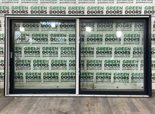 ALUMINIUM WOODEN SLIDING DOORS GREY DOUBLE GLAZED LAMINATED EXTERNAL VELFA