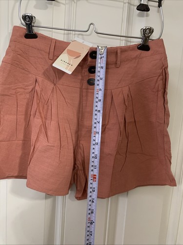 Damen Shorts Freizeit Sommer Plissee weites Bein Arbeitshose Damenshorts Größe L - Bild 2 von 5